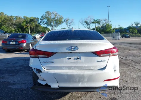 2017 Hyundai Elantra Limited z USA, uszkodzony, nr VIN 5NPD84LF1HH027112